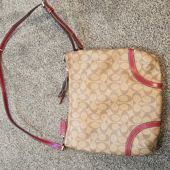 Vinyage Coach H1294-F18926 Crossbody Logo  Bag with Adjustable Strap - Picture 5 of 12